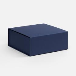 Коробка складная Quadra Fold, темно-синяя Коробка складная Quadra Fold, темно-синяя