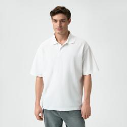 Рубашка поло унисекс Тайм (Time), 265гр., белый, размер 3XL/4XL