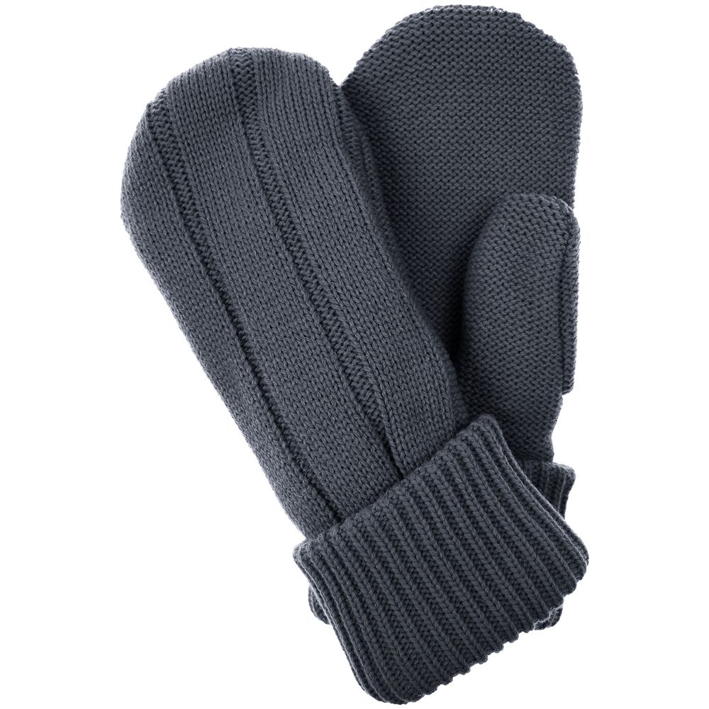 Варежки Knit Beat, серые (графит)