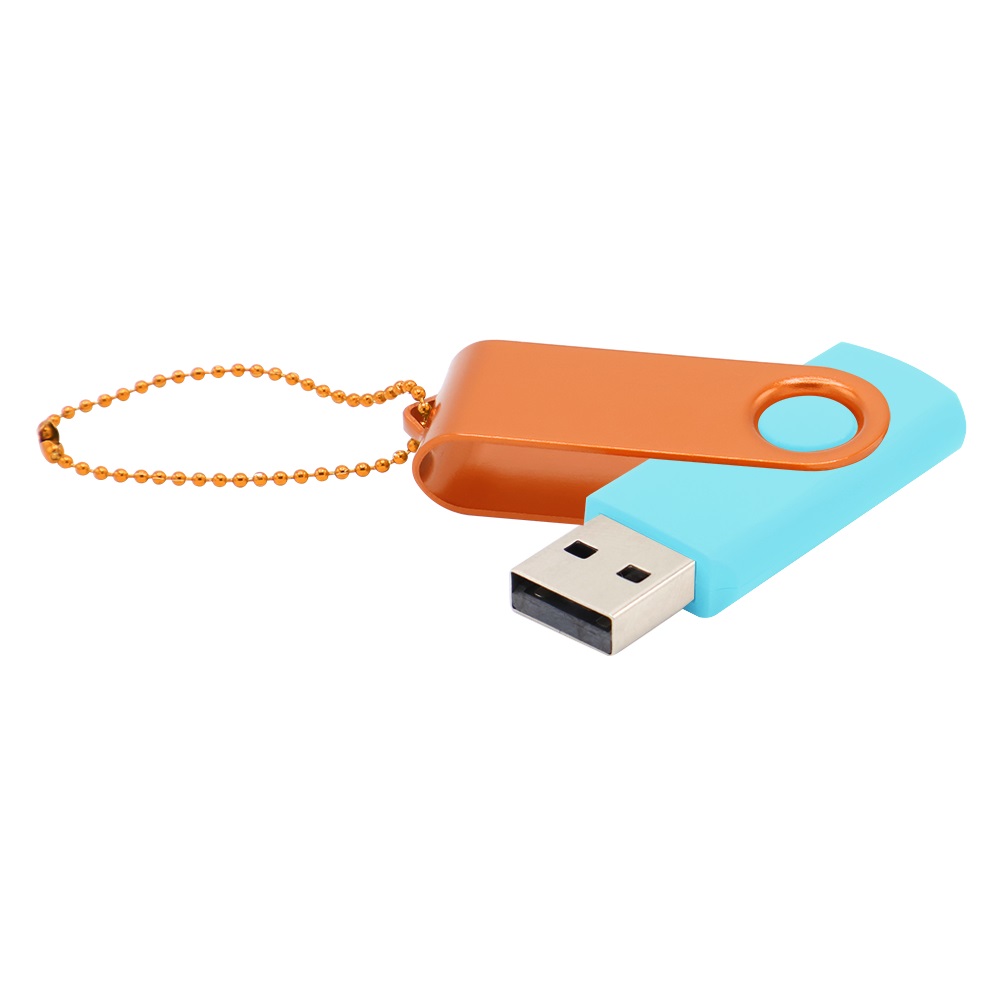 Флешка Designer To Go 2.0 USB 16Gb, бирюзовый/оранжевый Флешка Designer To Go 2.0 USB 16Gb, бирюзовый/оранжевый