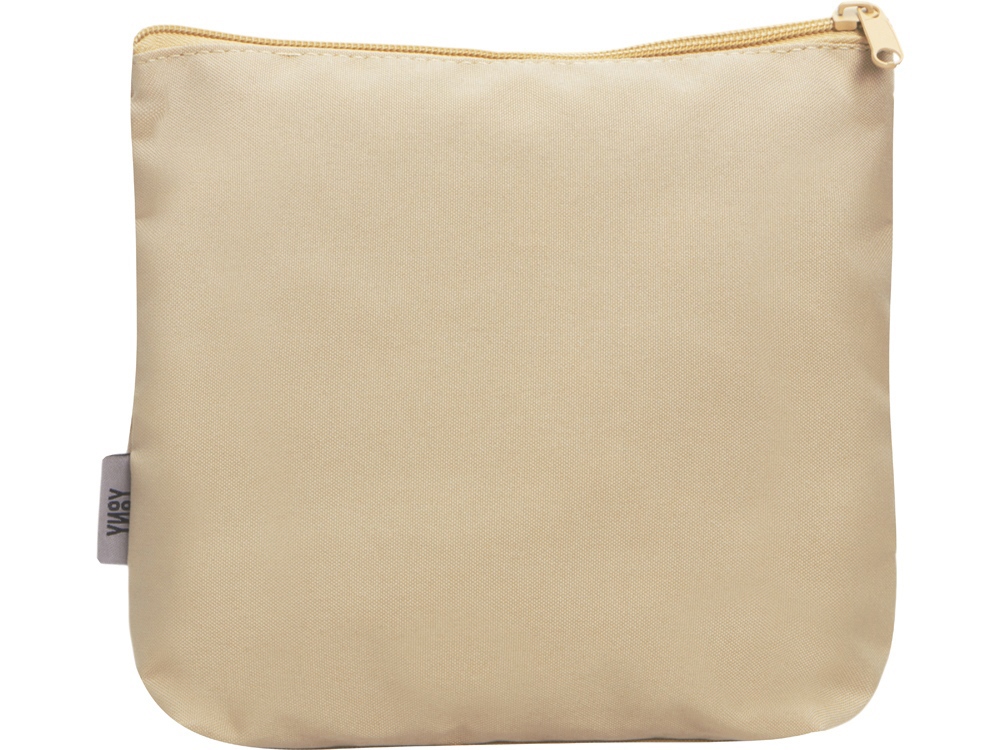 Органайзер для электроники и проводов Amalia из полиэстера 300D с подкладкой, бежевый