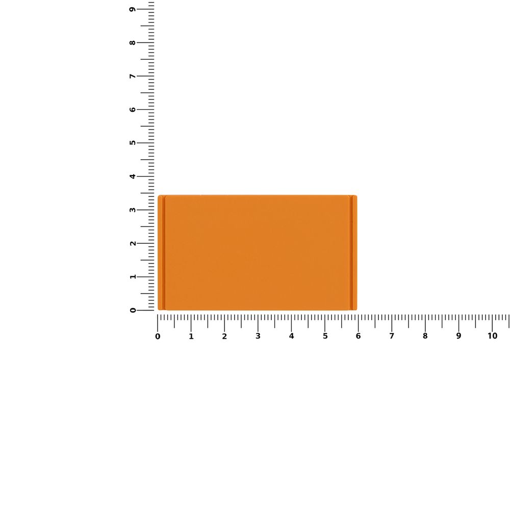 Лейбл из ПВХ Dzeta, M, оранжевый