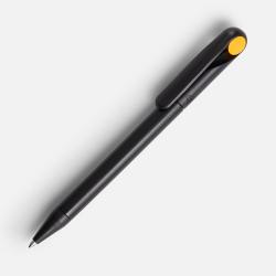 Ручка шариковая Prodir DS1 TMM Dot, черная с желтым Ручка шариковая Prodir DS1 TMM Dot, черная с желтым