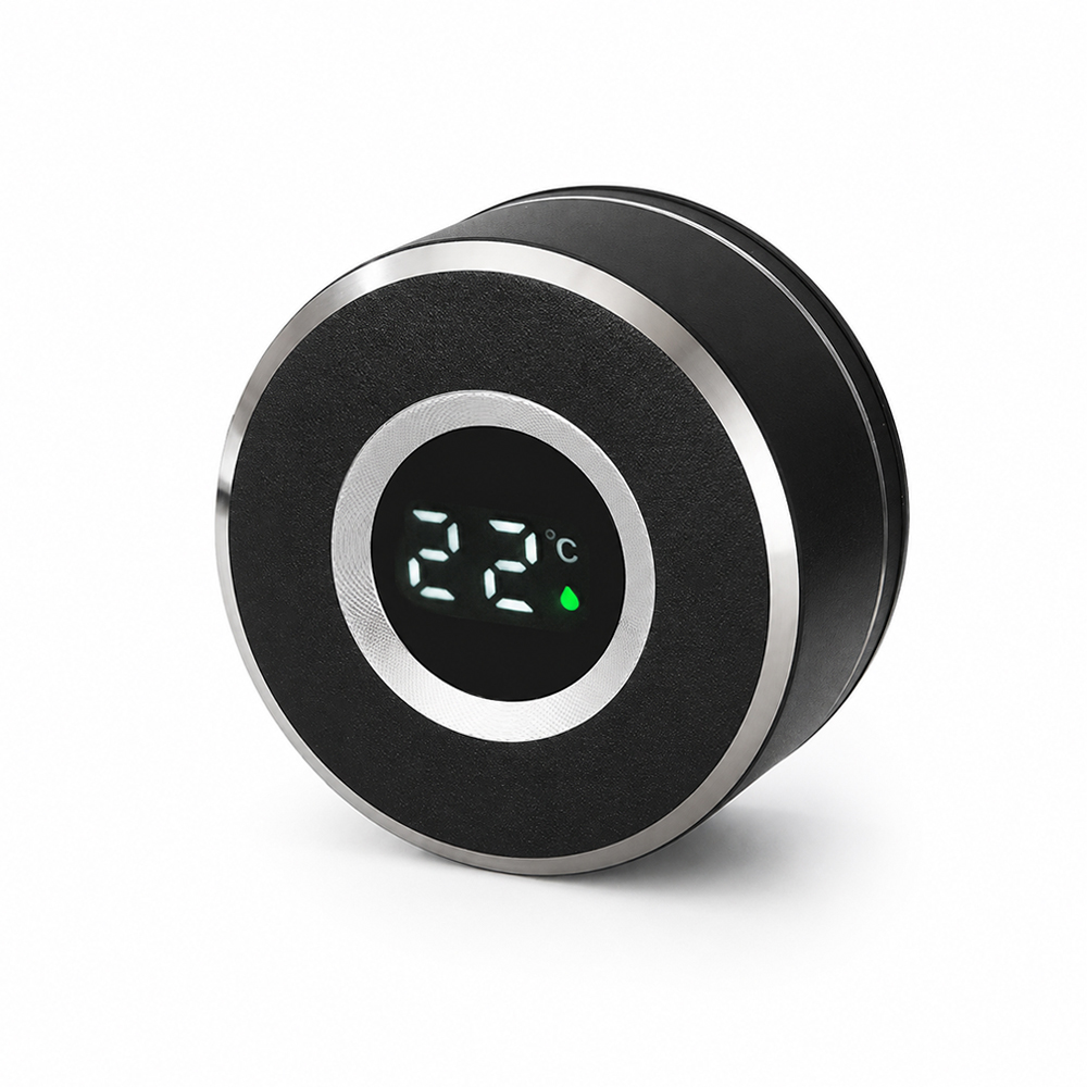 Термос Henzo с дисплеем и инфьюзером, черный.