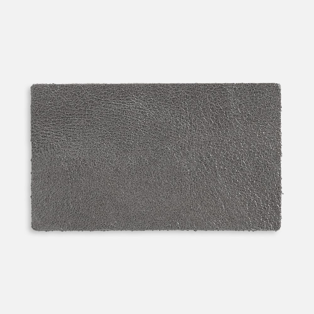 Лейбл кожаный Pasek, M, серый