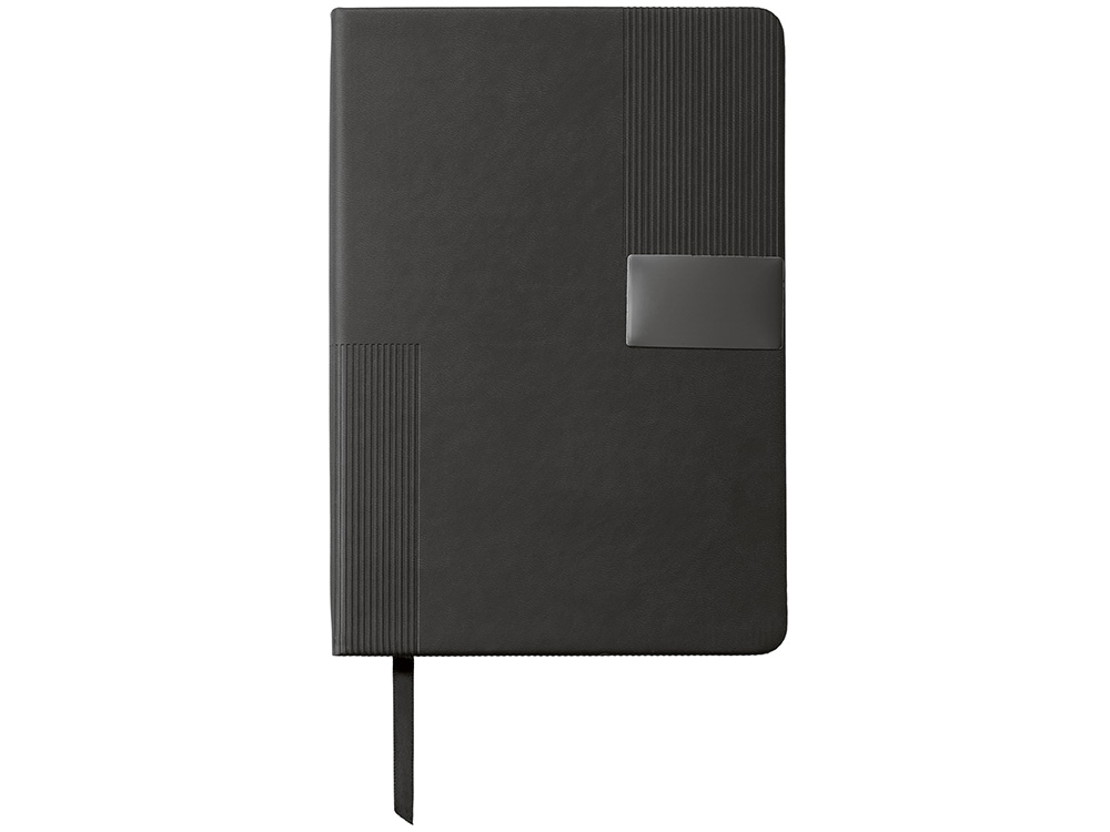 Подарочный набор Tesla с блокнотом А5, ручкой и пауэрбенком на 10 000 mAh, черный