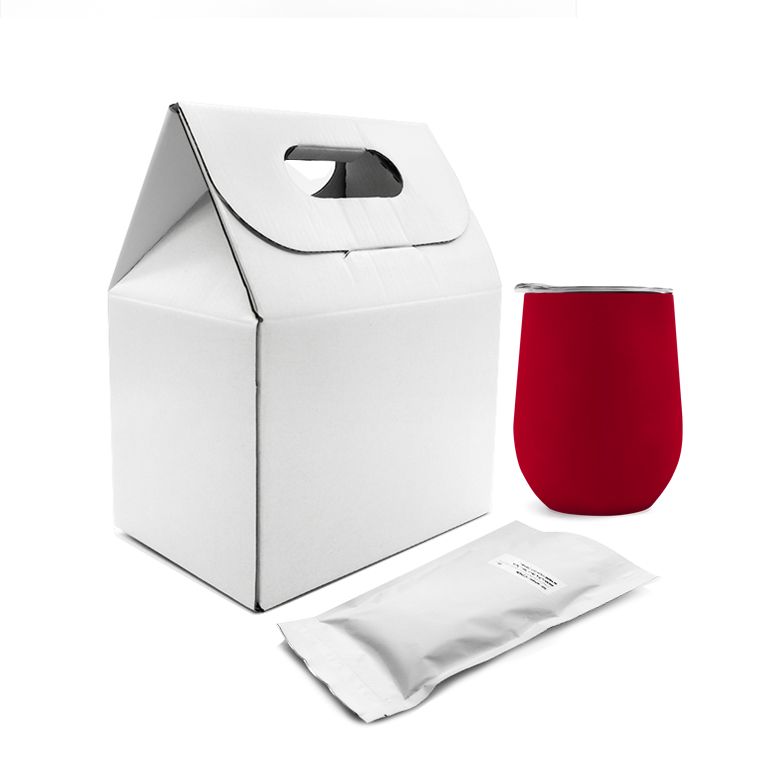 Набор Coffee Box c кофером софт-тач CO12s (красный)