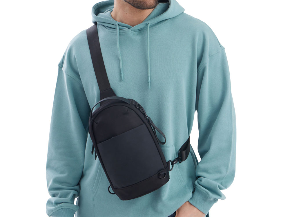 Рюкзак на одно плечо Silken, черный