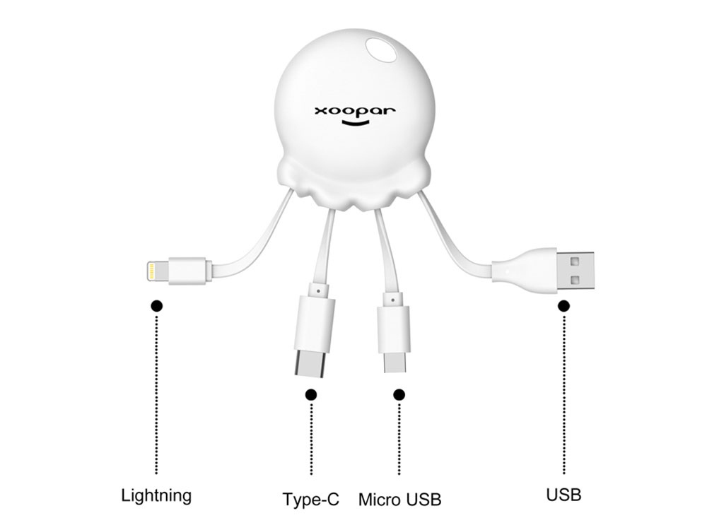 Портативное зарядное устройство Octopus Booster, 1000 mAh , белый