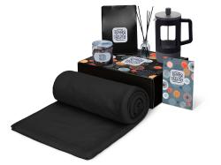 Подарочный набор Re:y. Vive с пледом, френч-прессом и кофе Подарочный набор Re:y. Vive с пледом, френч-прессом и кофе