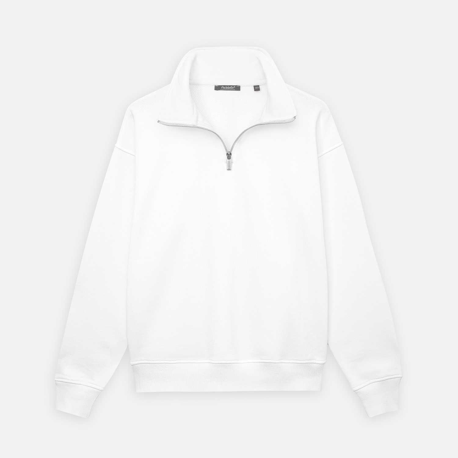 Толстовка на молнии унисекс Флоу (Flow), белая, размер 5XL/6XL Толстовка на молнии унисекс Флоу (Flow), белая, размер 5XL/6XL