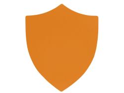 ПАТЧ ЩИТ soft-touch (оранжевый ) 6,6 х 5,5 см