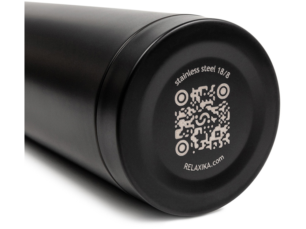 Термос Relaxika 101 (1 литр), черный (без лого)