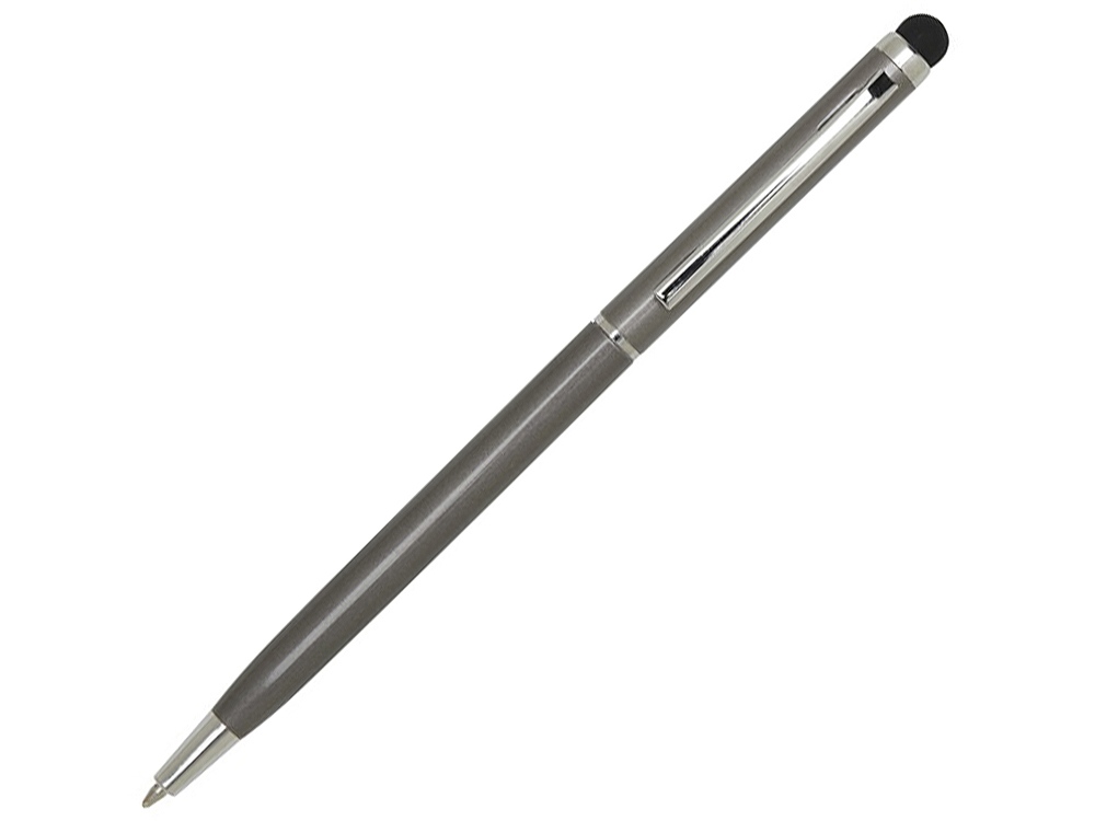 Шариковая ручка Ore алюминиевая со стилусом - Titanium Шариковая ручка Ore алюминиевая со стилусом - Titanium