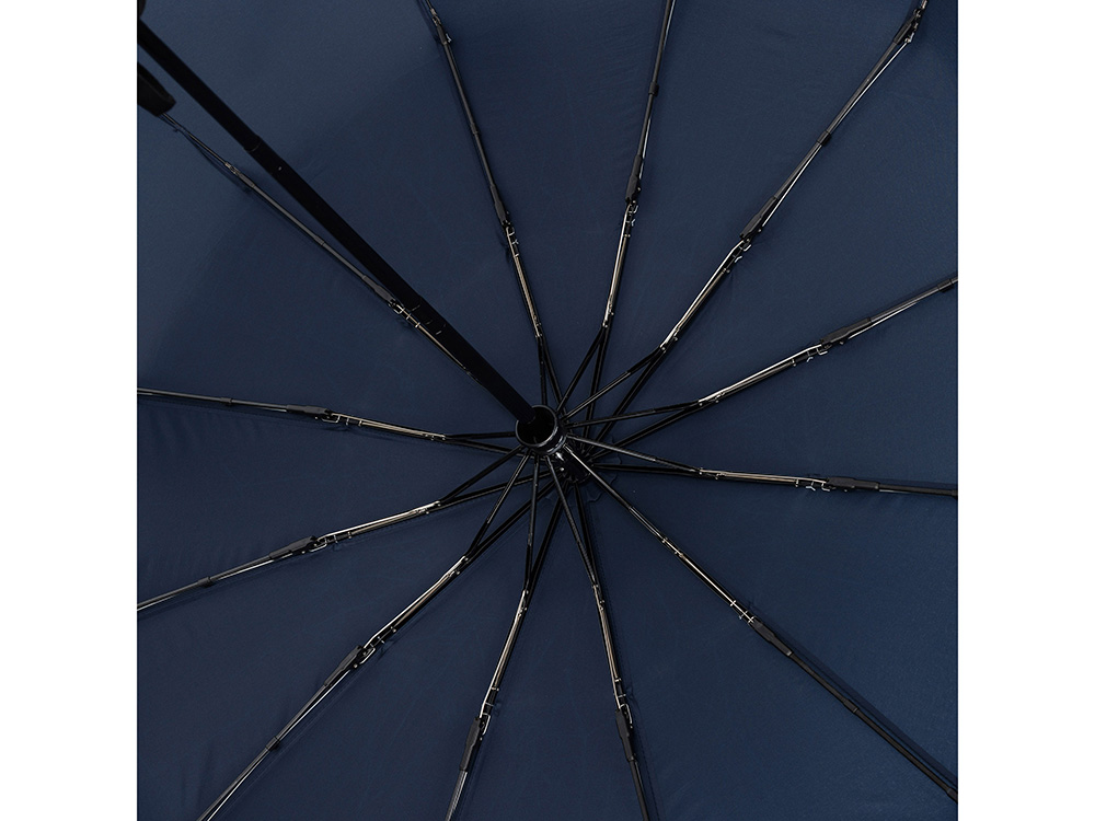 Зонт складной мужской TORBER, автомат, 3 сложения, синий, каркас сталь/файбергласс, эпонж, пластиковая ручка, диаметр 103 см Зонт складной мужской TORBER, автомат, 3 сложения, синий, каркас сталь/файбергласс, эпонж, пластиковая ручка, диаметр 103 см