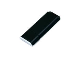 Флешка прямоугольной формы, оригинальный дизайн, двухцветный корпус, 64 Гб, черный/белый