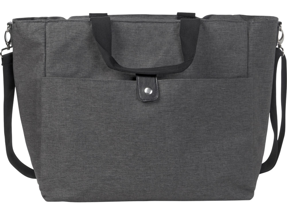 Сумка-холодильник Fabrizio со штопором, серый/черный