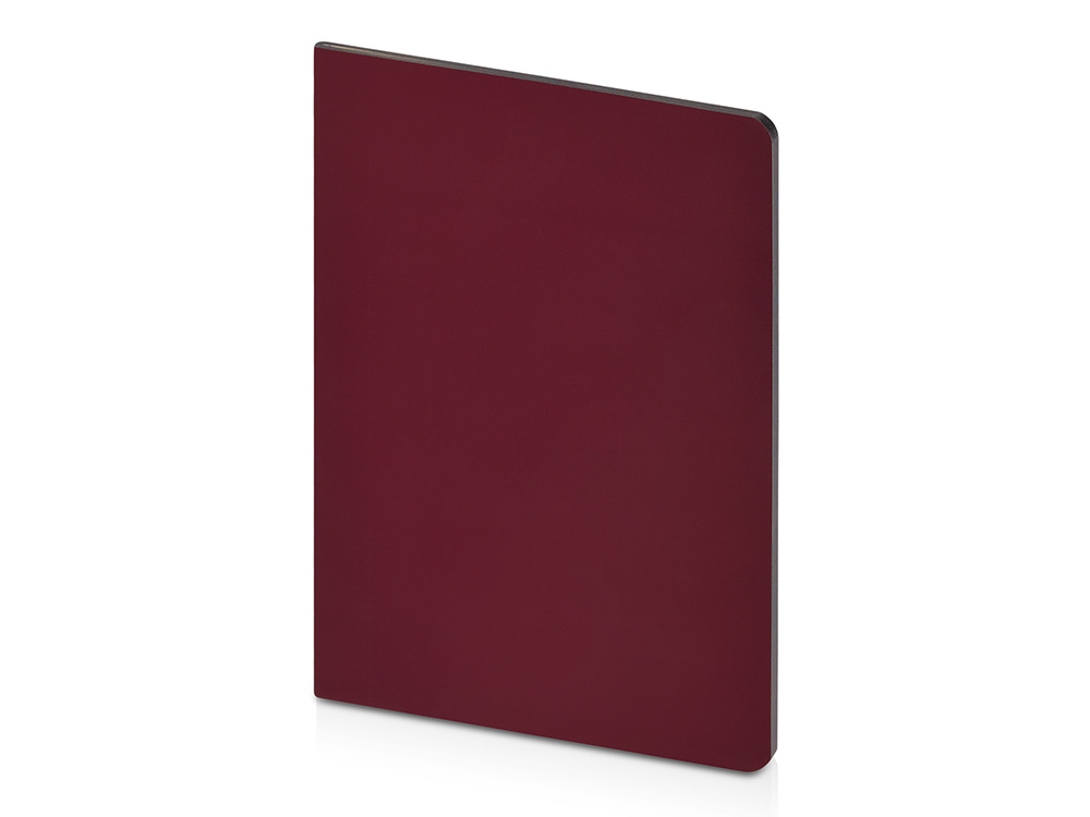 Бизнес-тетрадь А5 Pragmatic Contrast, 40 листов в клетку, бордовый с темно-серым срезом