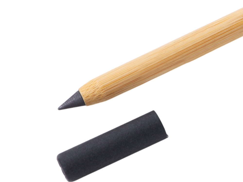Вечный карандаш и ручка из бамбука Black bamboo, натуральный и черный