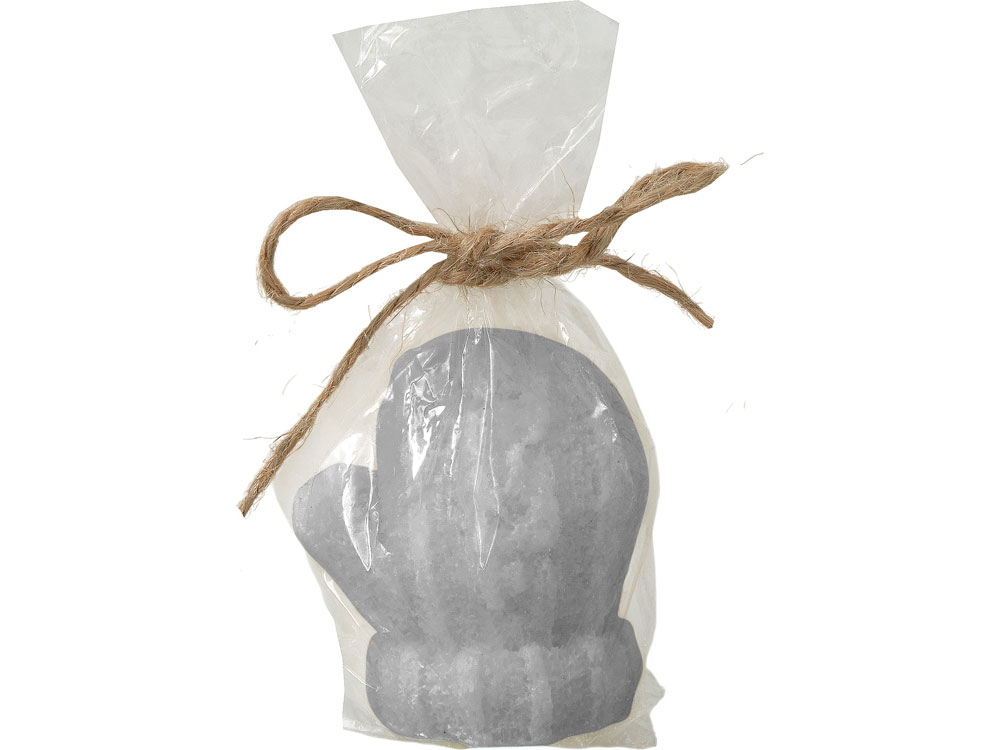 Свеча Рукавичка, серый