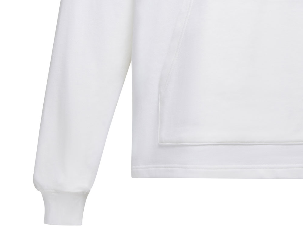 Худи оверсайз Alpha.01 унисекс, молочный