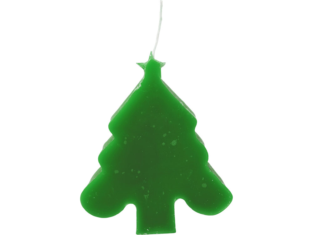 Свеча Елочка, зеленый