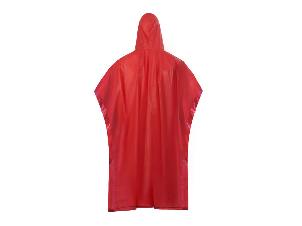 Пончо Hawaii c чехлом унисекс, красный