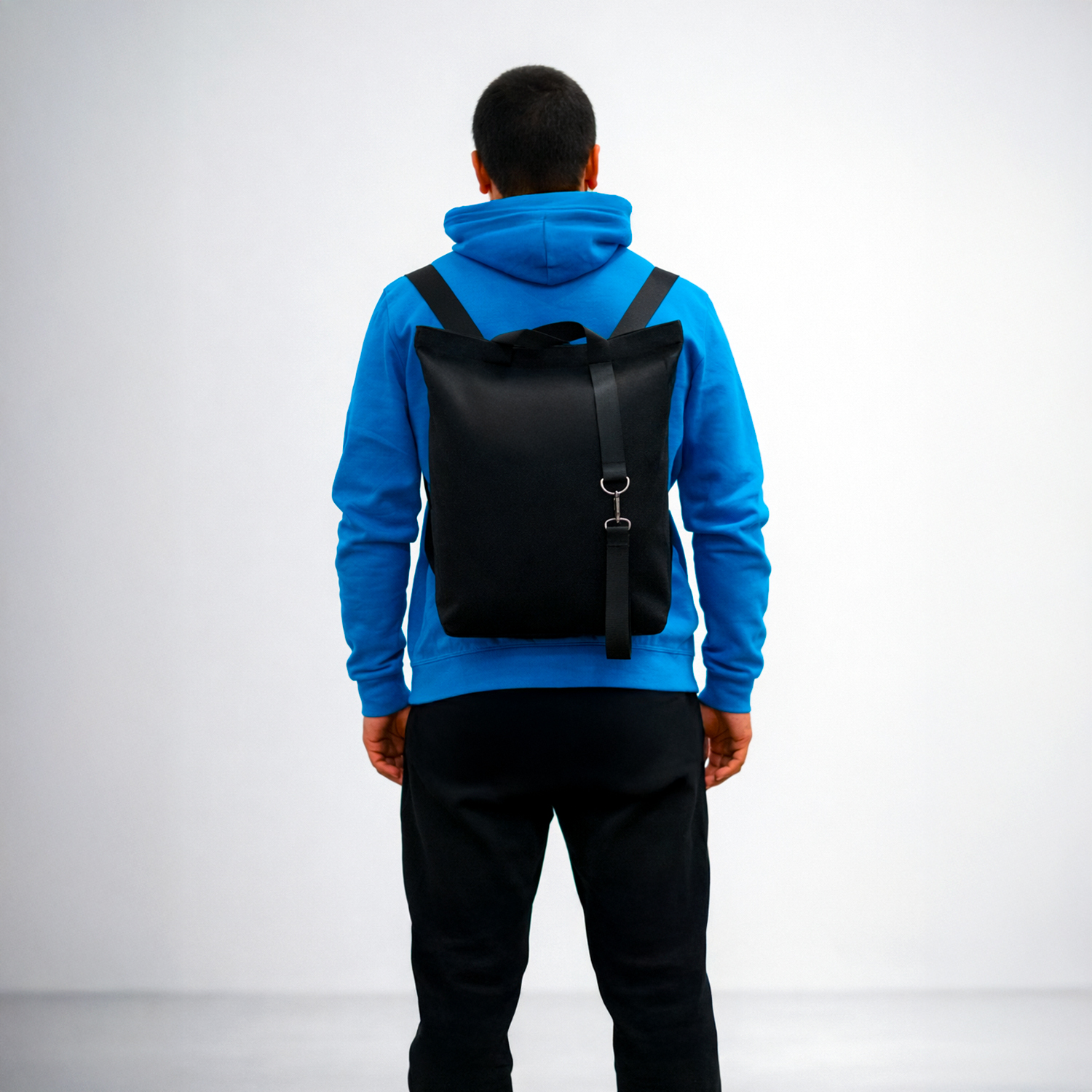 Шоппер/рюкзак Superbag Transformer, с молнией и двумя отделениями (черный)