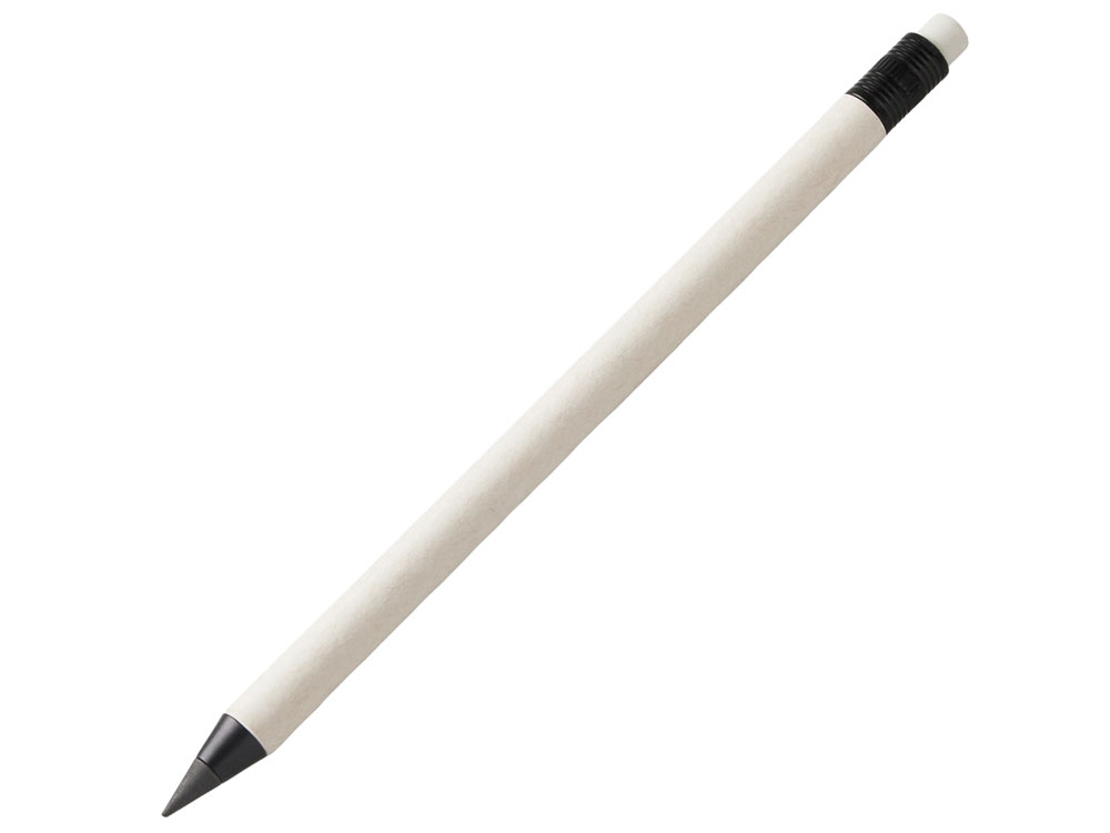 Вечный карандаш из тетра-паков с ластиком Milkpen, молочный Вечный карандаш из тетра-паков с ластиком Milkpen, молочный