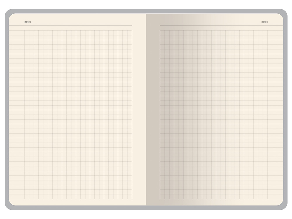 Бизнес-тетрадь А5 Pragmatic Contrast, 40 листов в клетку, белый с голубым срезом