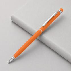 Ручка-стилус шариковая Jucy Soft с покрытием soft touch, оранжевый Ручка-стилус шариковая Jucy Soft с покрытием soft touch, оранжевый