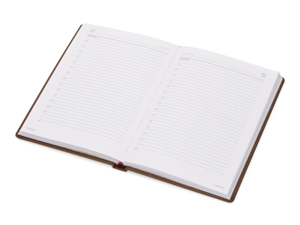 Ежедневник недатированный А5 Velvet, коричневый Ежедневник недатированный А5 Velvet, коричневый