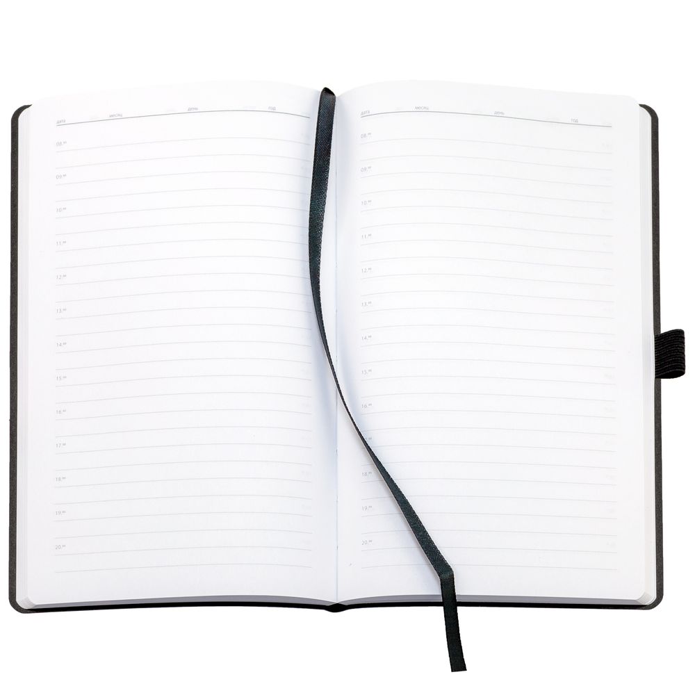 Ежедневник Nubuck Touch, недатированный, черный