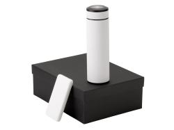 Подарочный набор с термосом и повербанком С2, белый