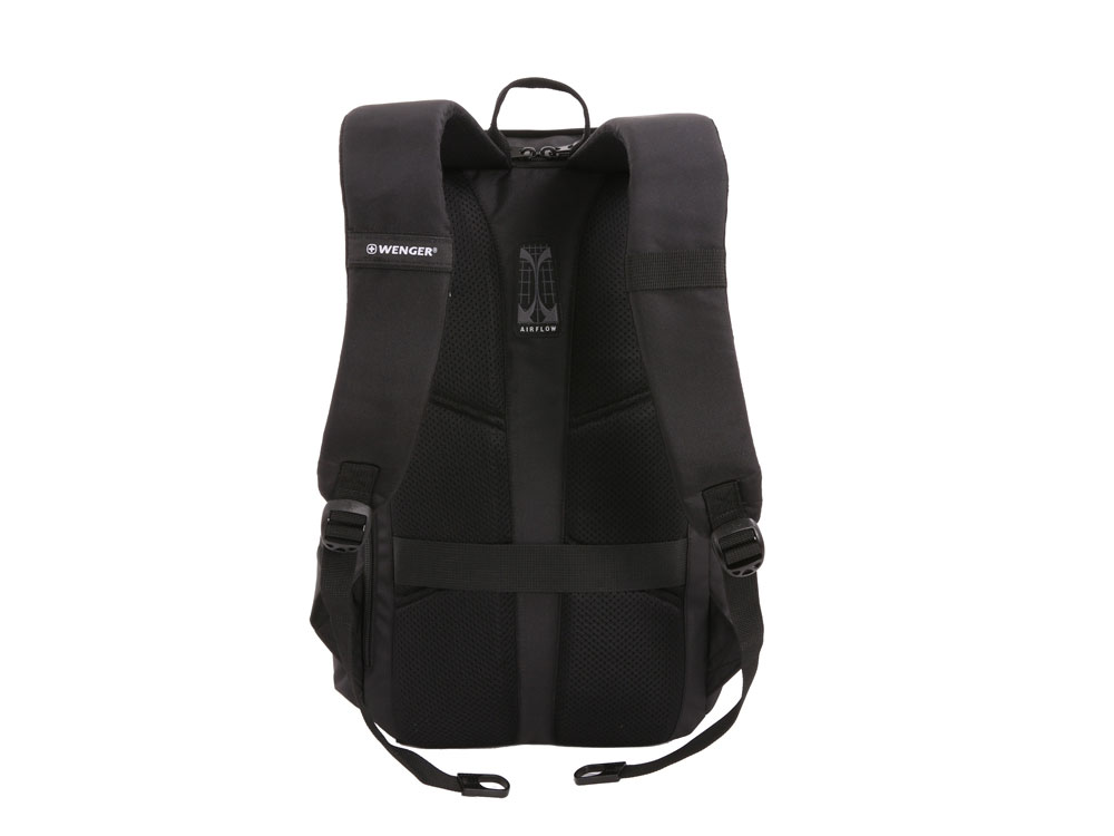Рюкзак WENGER 15'', чёрный, полиэстер 900D/ М2 добби, 29х15х47 см, 20 л