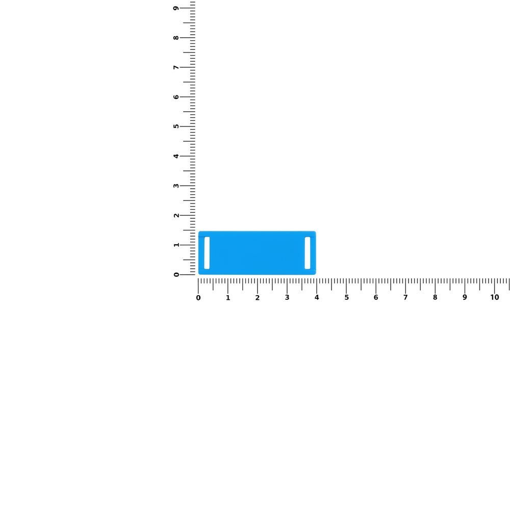 Лейбл из ПВХ Kova, голубой
