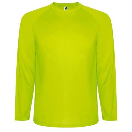 Спортивная футболка MONTECARLO L/S мужская, ФЛУОРЕСЦЕНТНЫЙ ЖЕЛТЫЙ 2XL