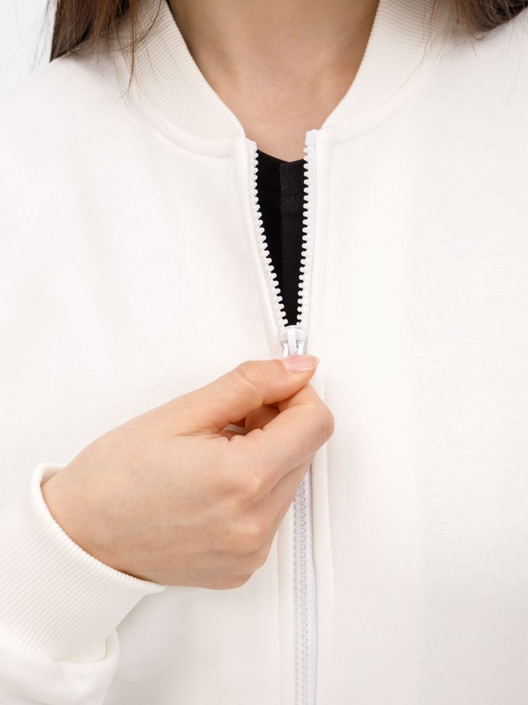 Бомбер унисекс Townie, молочно-белый Бомбер унисекс Townie, молочно-белый