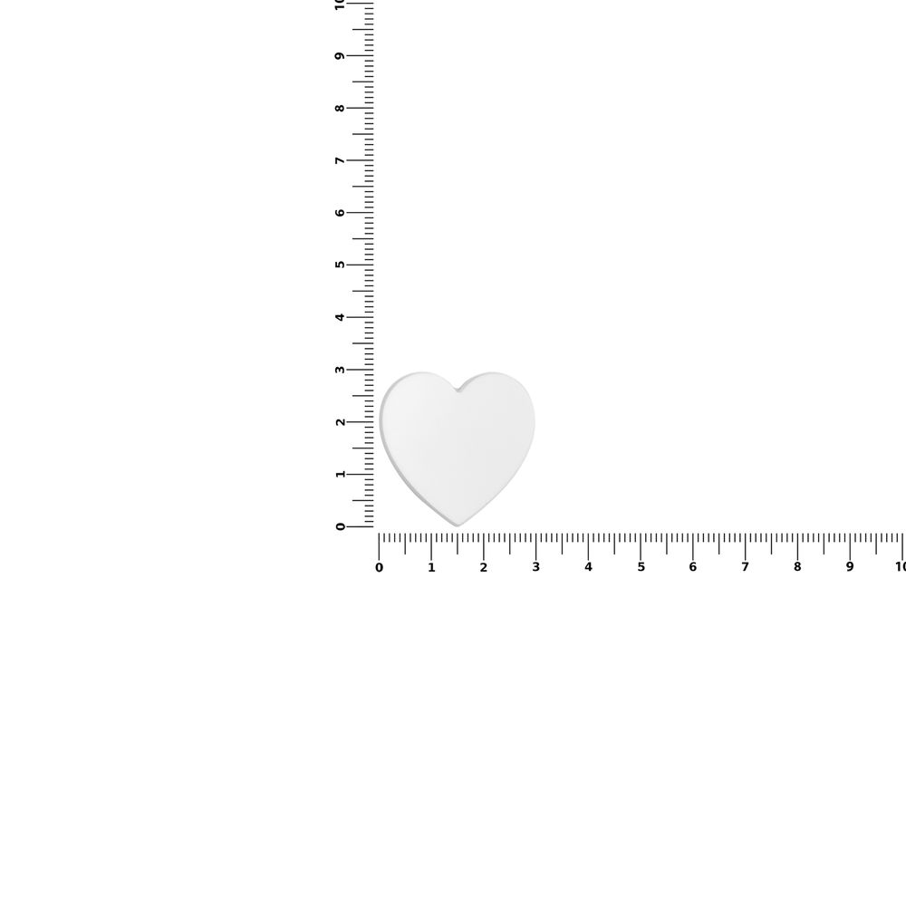 Джибитс из ПВХ «Сердце», белый