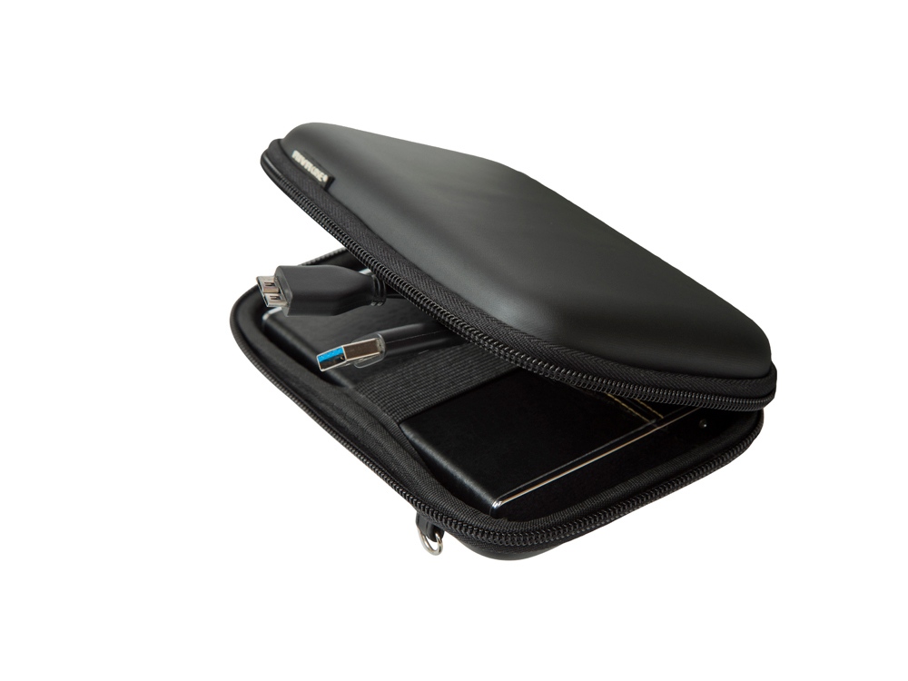 Чехол для жесткого диска из кожзама 9102, черный Чехол для жесткого диска из кожзама 9102, черный