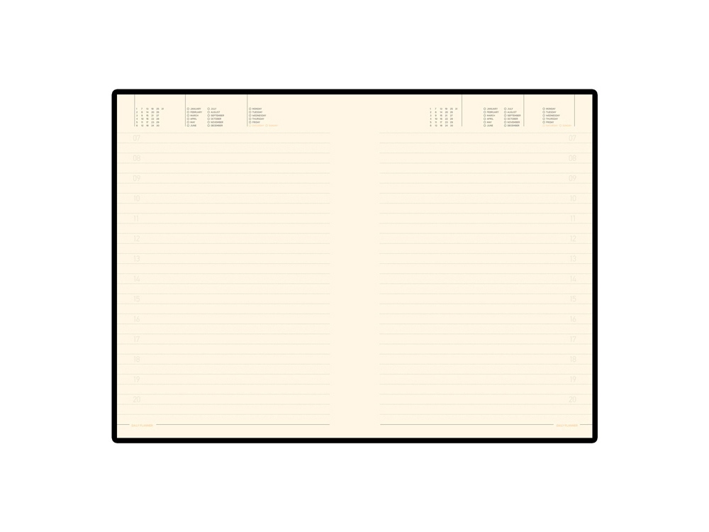 Ежедневник А5 недатированный Trend, коричневый