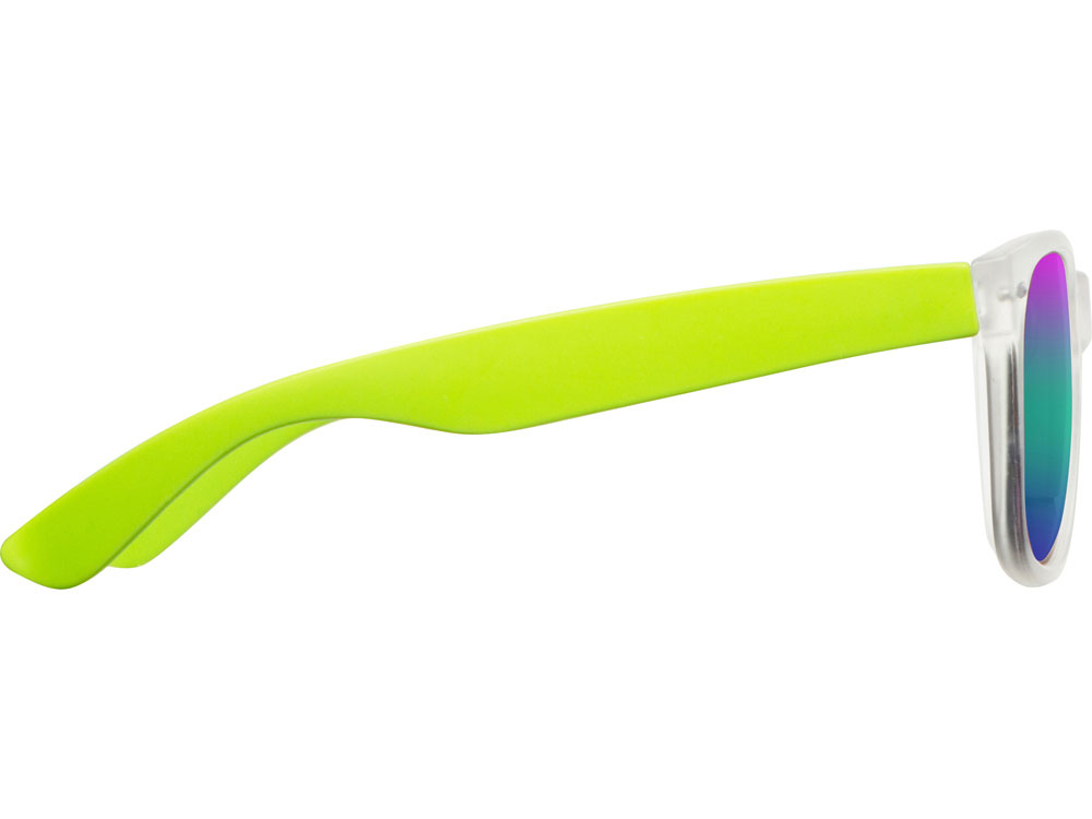 Очки солнцезащитные с зеркальными линзами Partymaker, лайм Очки солнцезащитные с зеркальными линзами Partymaker, лайм