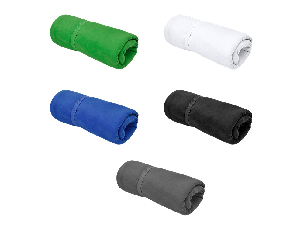 Легкое полотенце Gulpi из микрофибры RPET с ремешком для складывания, 38*68 см, папаротниковый Легкое полотенце Gulpi из микрофибры RPET с ремешком для складывания, 38*68 см, папаротниковый