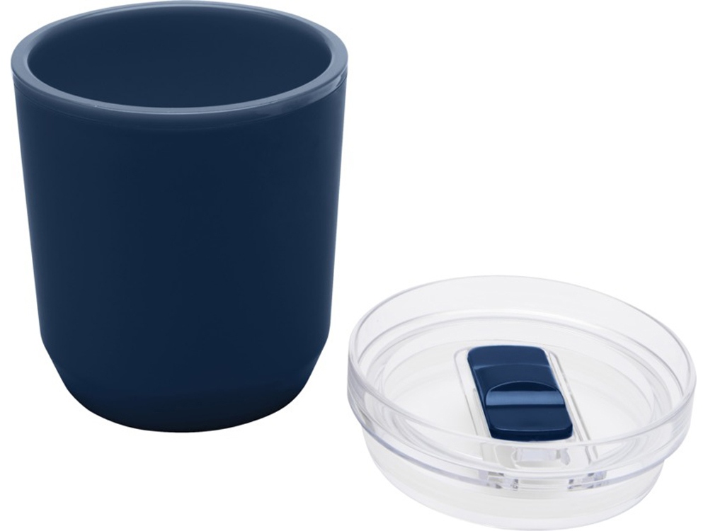 Hudson кружка из переработанного пластика с двойными стенками объемом 180 мл, темно-синий