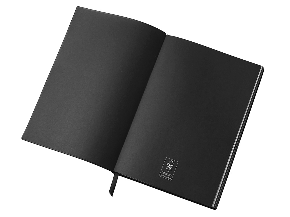 Блокнот C1 софт-тач, гибкая обложка, 128 листов, черный