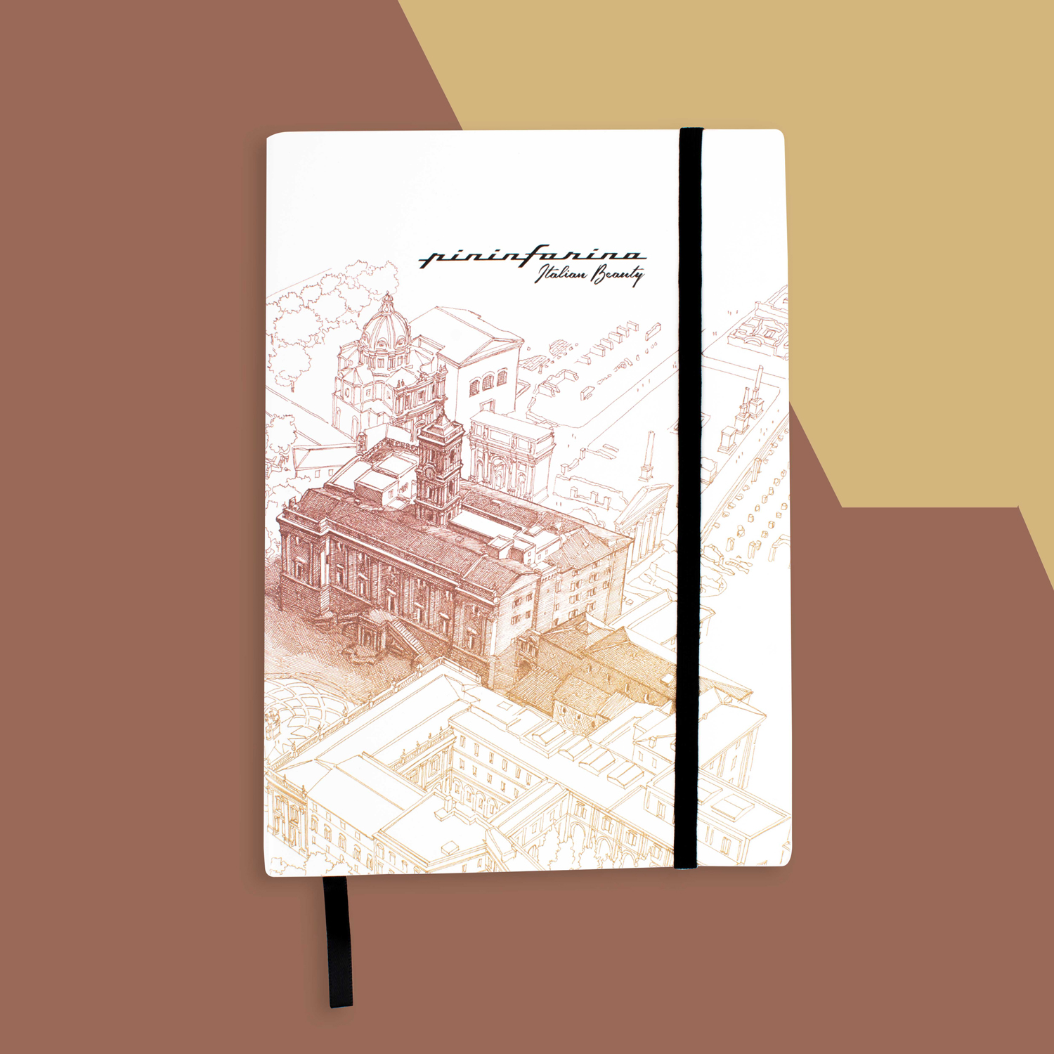 Блокнот линованный Pininfarina ITALIAN BEAUTY ROMA из каменной бумаги, А5