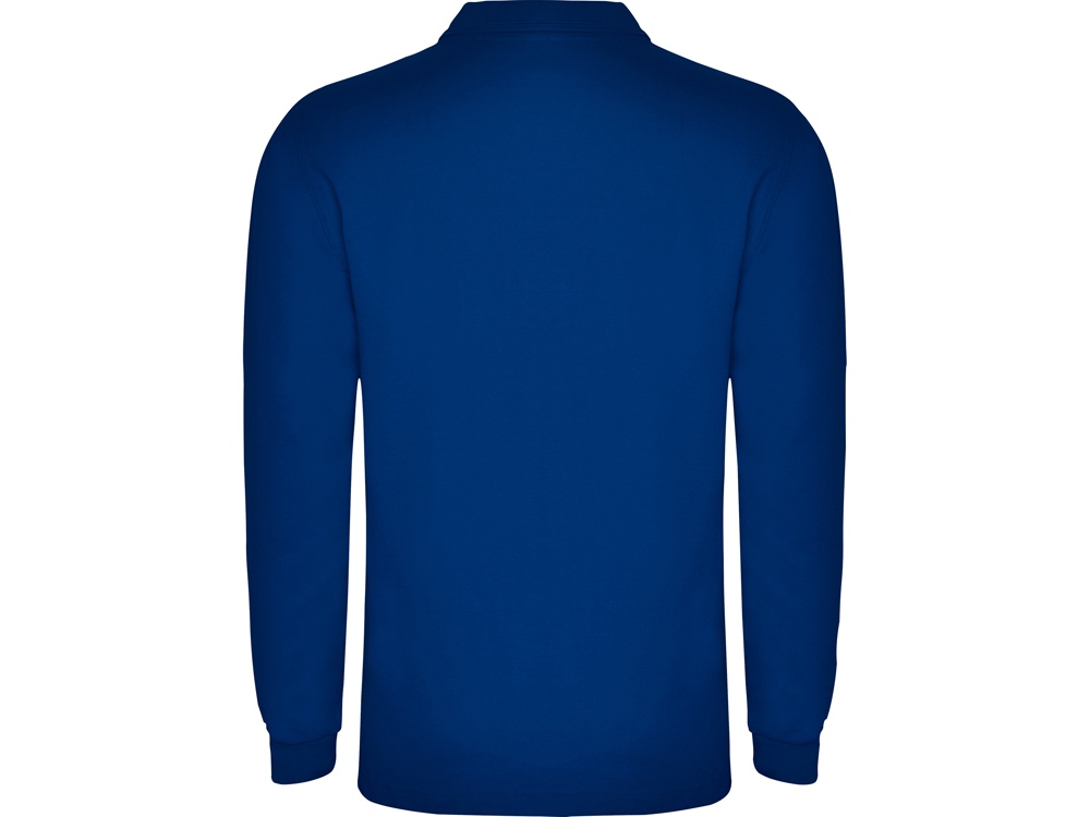 Рубашка поло Carpe мужская с длинным рукавом, королевский синий