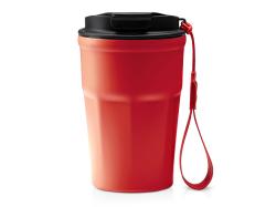 Термокружка KEURY из нержавеющей стали с двойными стенками и ручкой с керамической слоем, красный