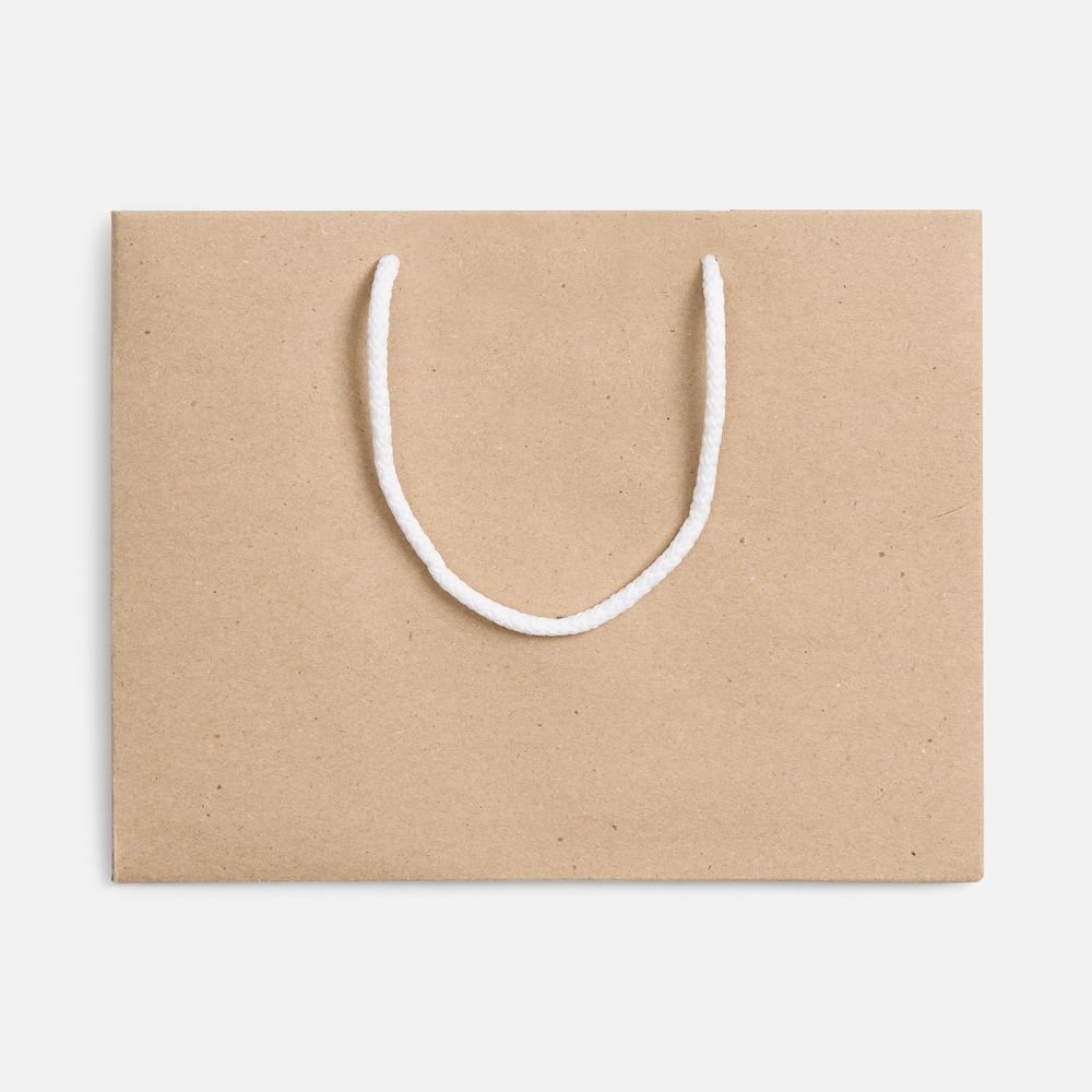 Пакет бумажный Stor, неокрашенный с белыми ручками Пакет бумажный Stor, неокрашенный с белыми ручками