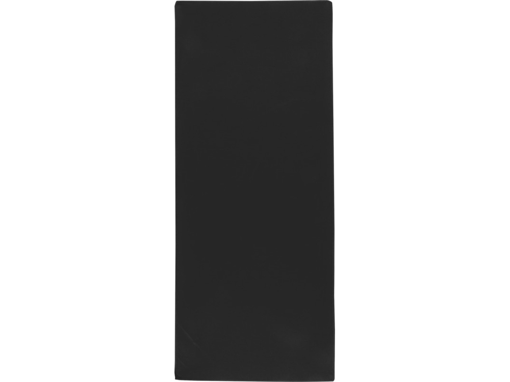 Lucas спортивное полотенце из переработанного полиэстера 30х80 см - сплошной черный